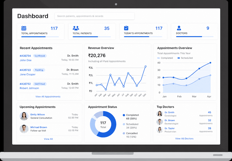 Doctor Appoinment admin panel