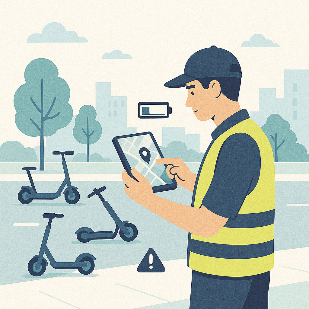 e-Scooter Delivery Agent app