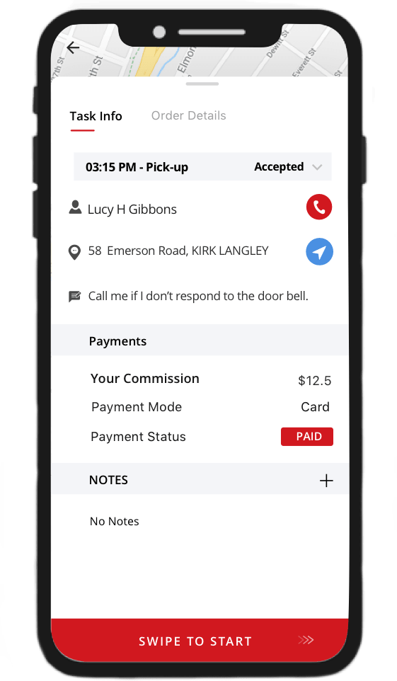 Delivery Agent App