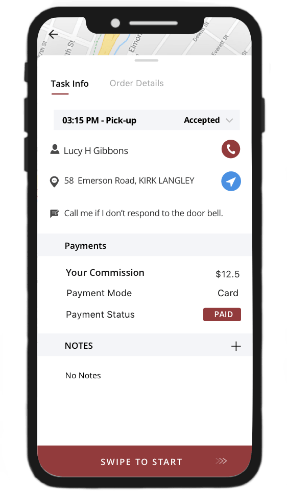 Delivery Agent App