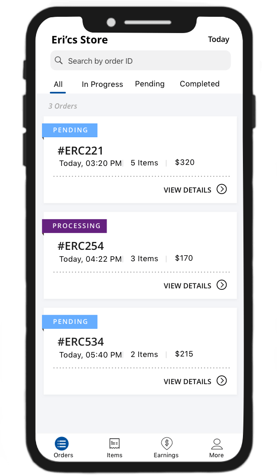 Vendor / Partner App