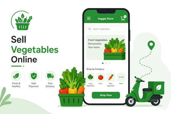App to Sell Vegetables Online