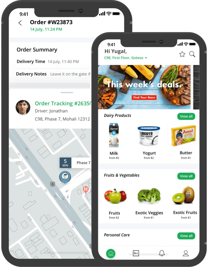 Supermarket Customer app