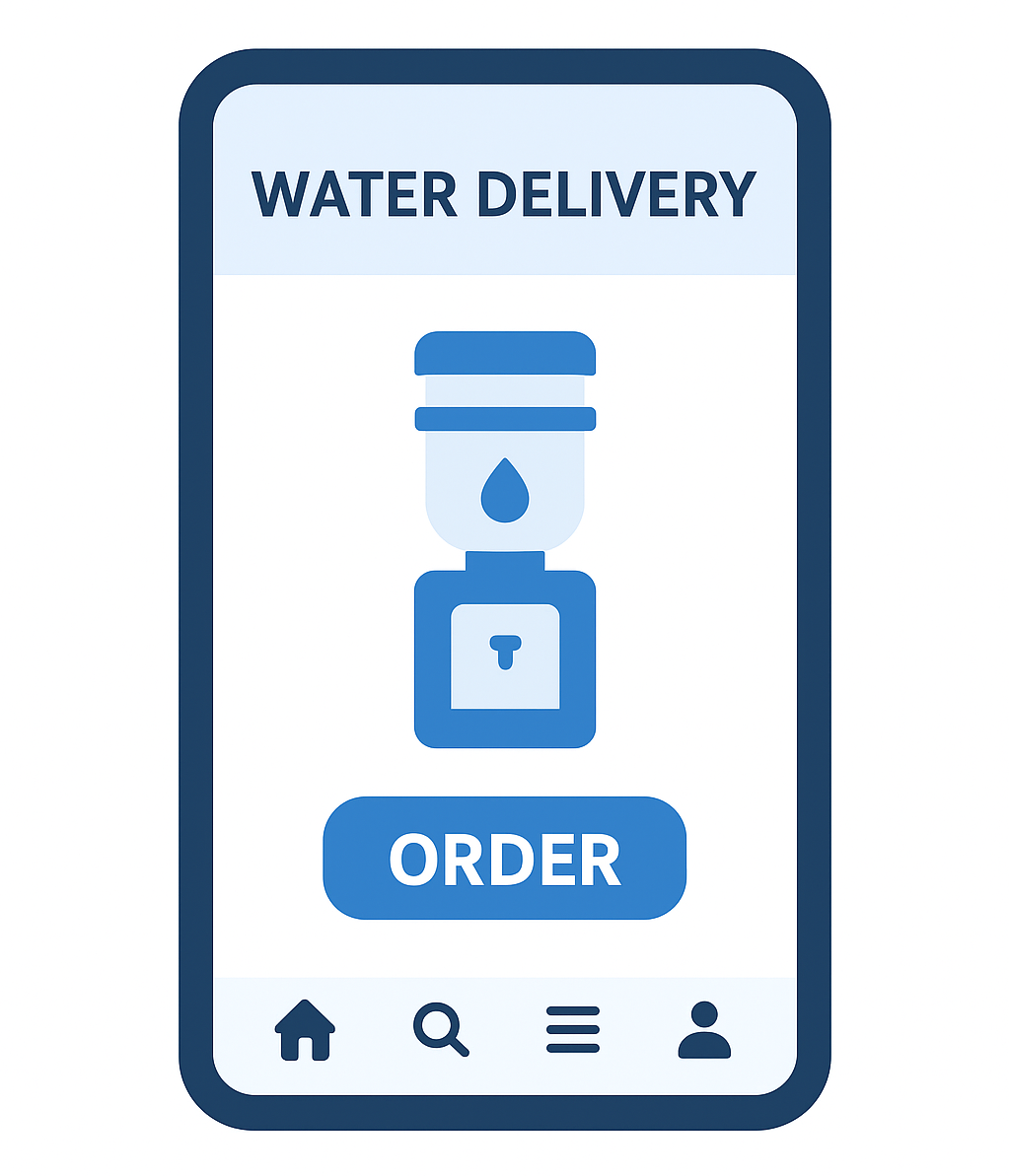 water-delivery customer app