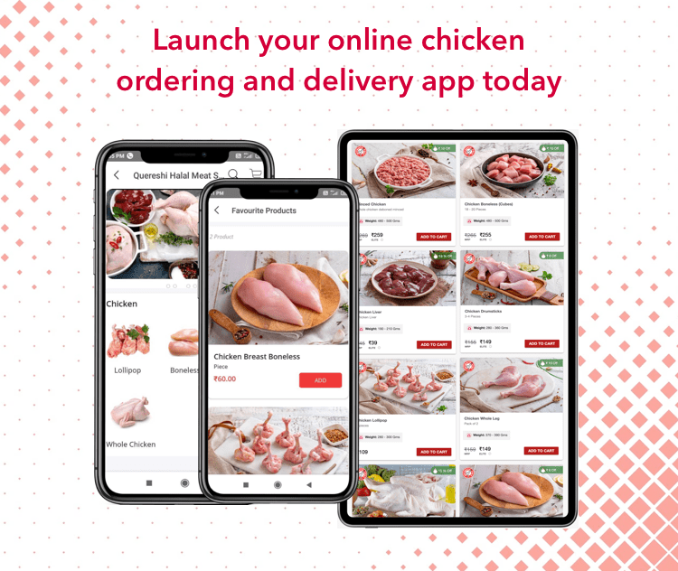 App For Online Raw Chicken Delivery Service