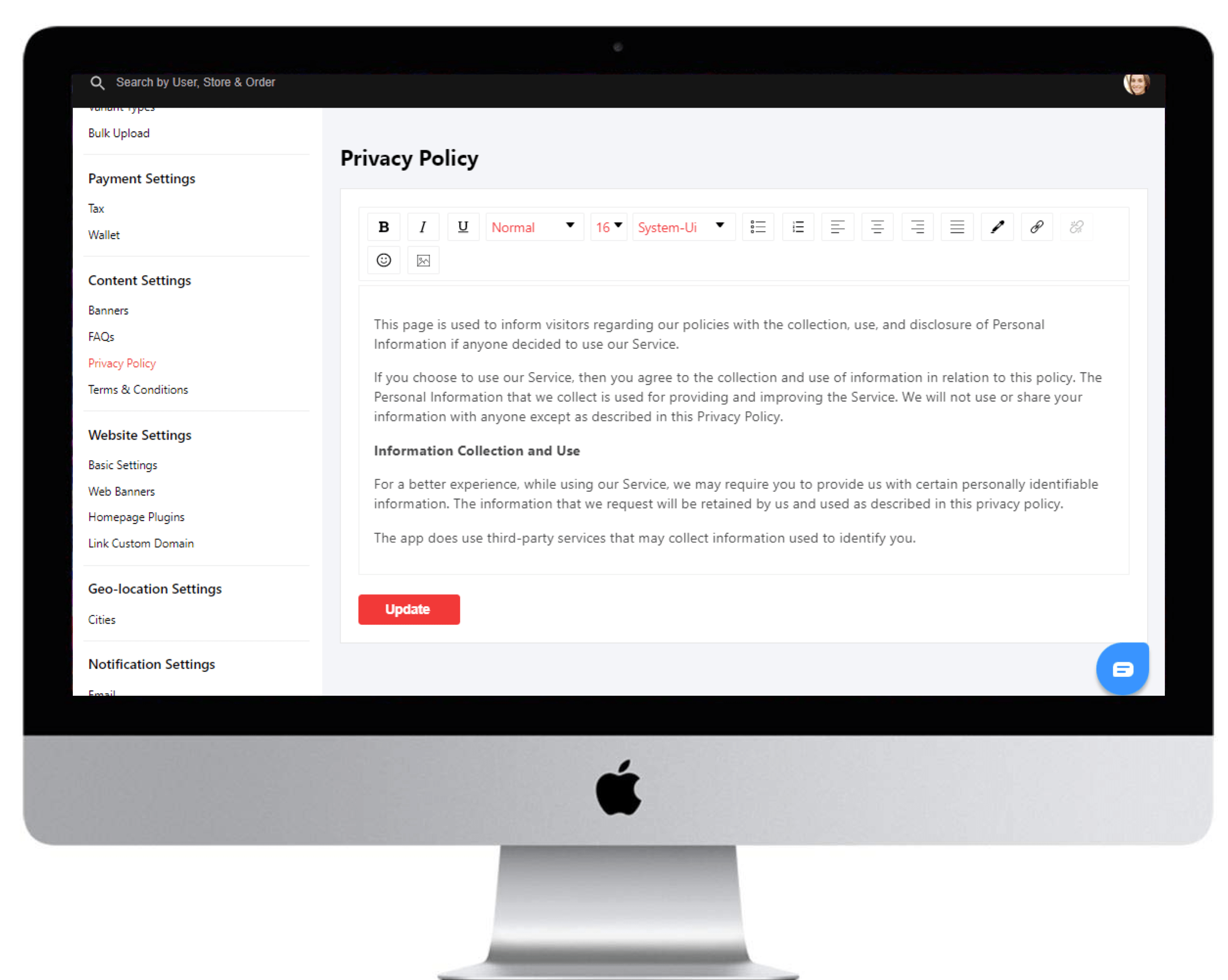 Content Management For Website And App