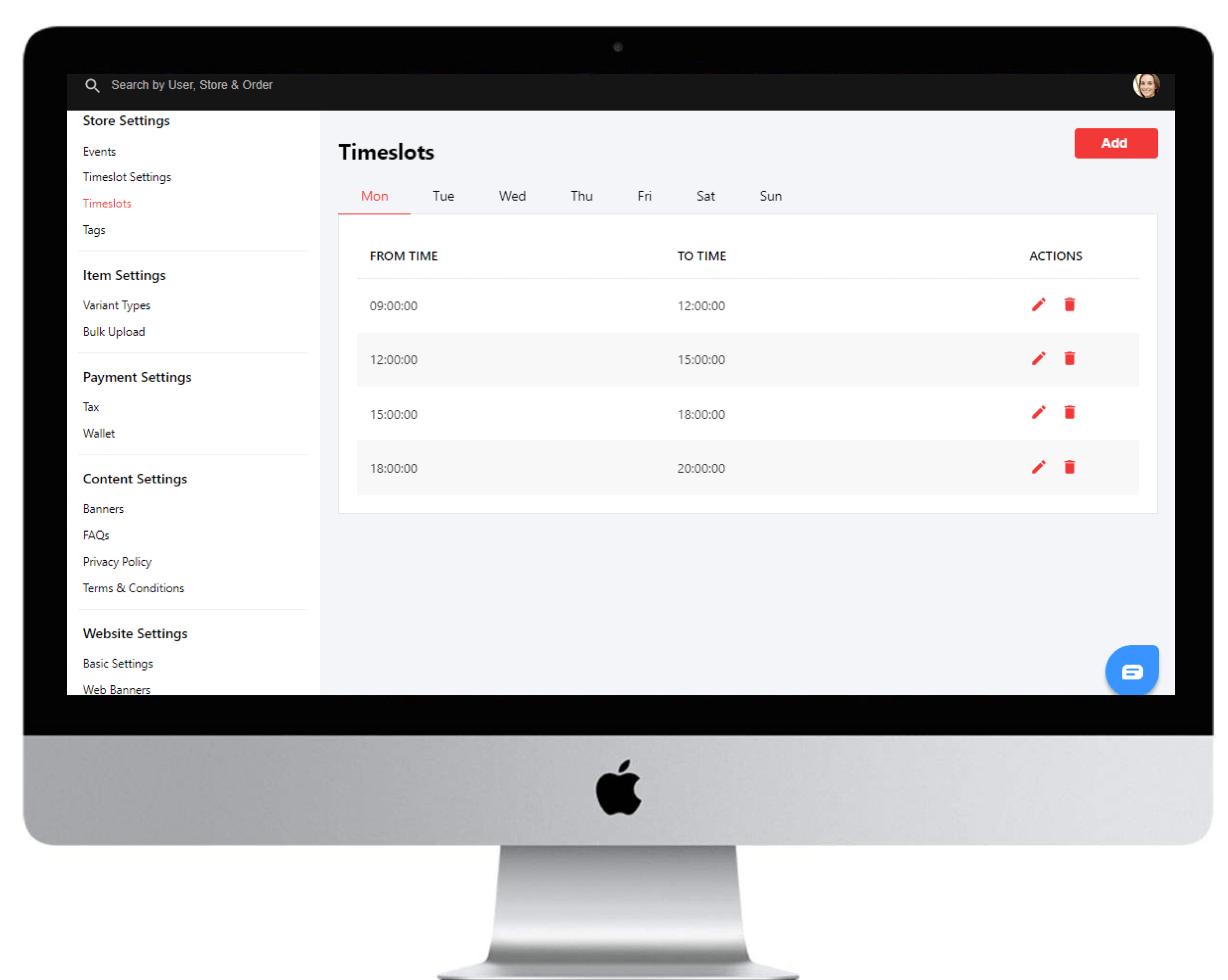 Timeslots Management For Deliveries