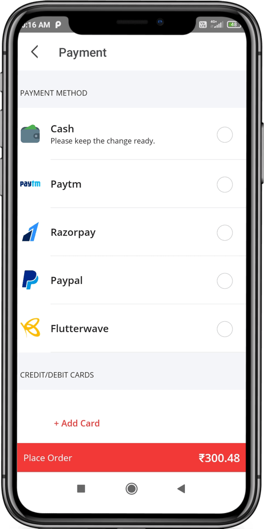 Multiple Payment Options