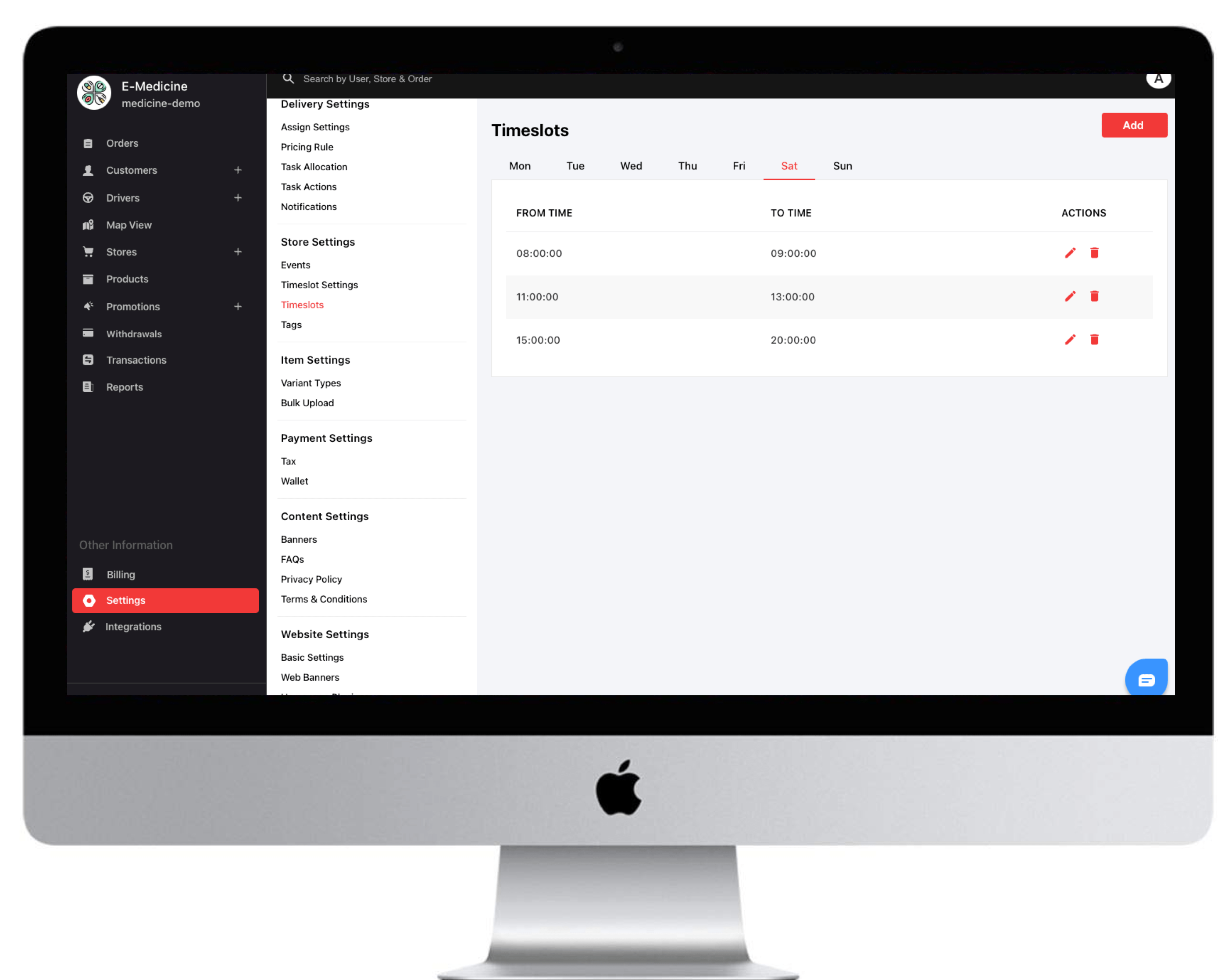 Timeslots Management For Deliveries