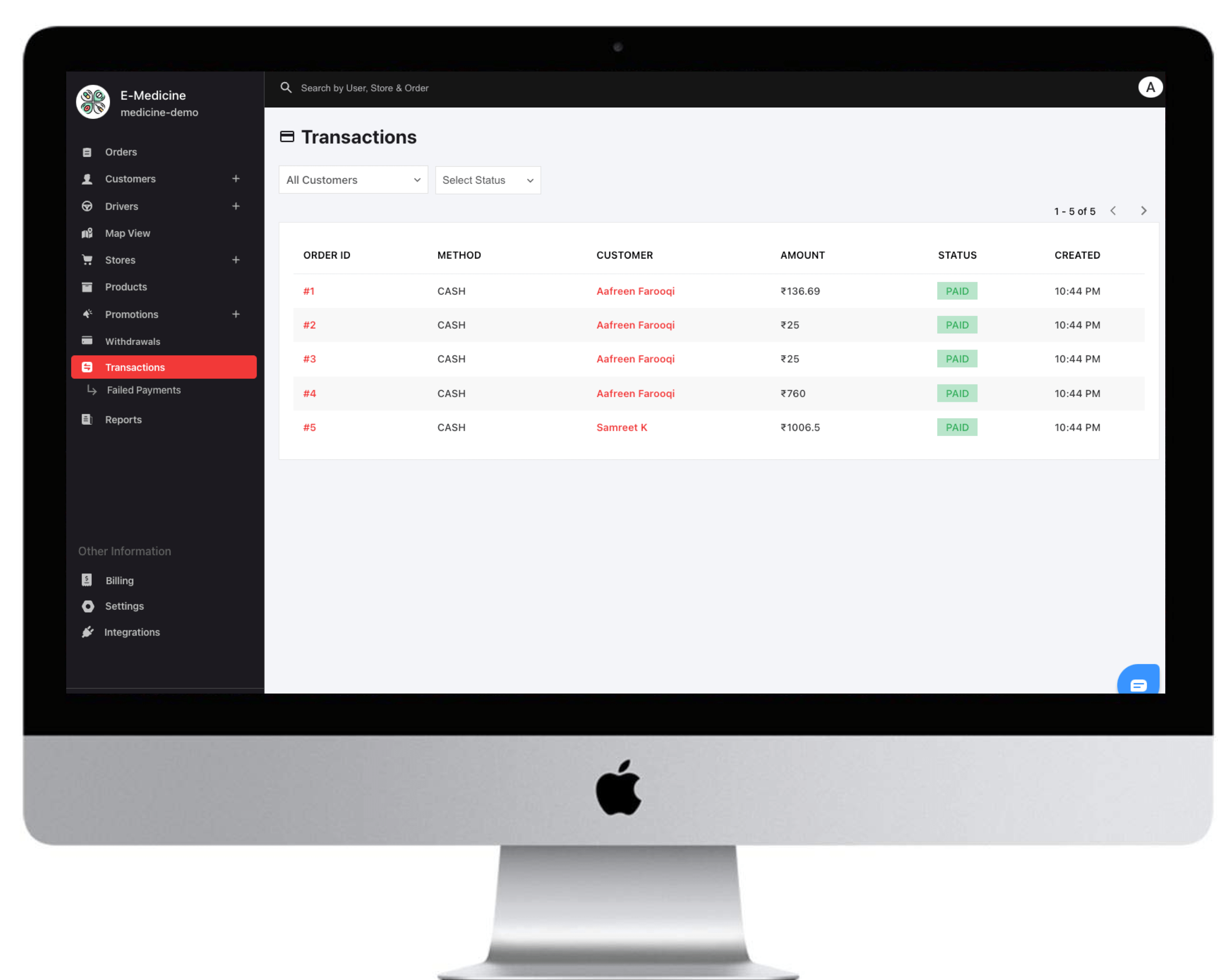 Transaction History