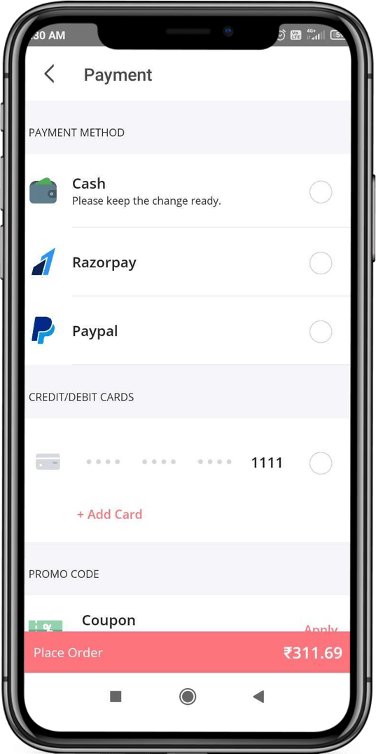 Multiple Payment Options