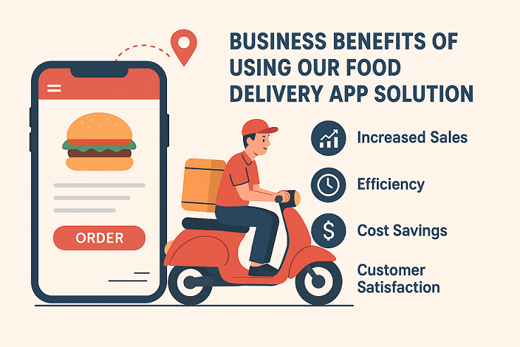 Business Benefits of Using Our Food Delivery App Solution