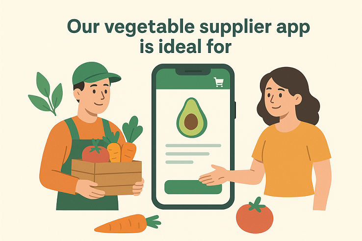 Our vegetable supplier app is ideal for