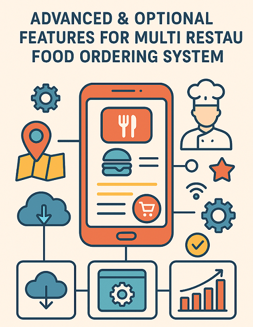 Multi restaurant online food ordering system Advanced & Optional Features