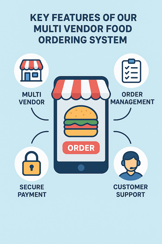 Features of Our Multi Vendor Food Ordering System