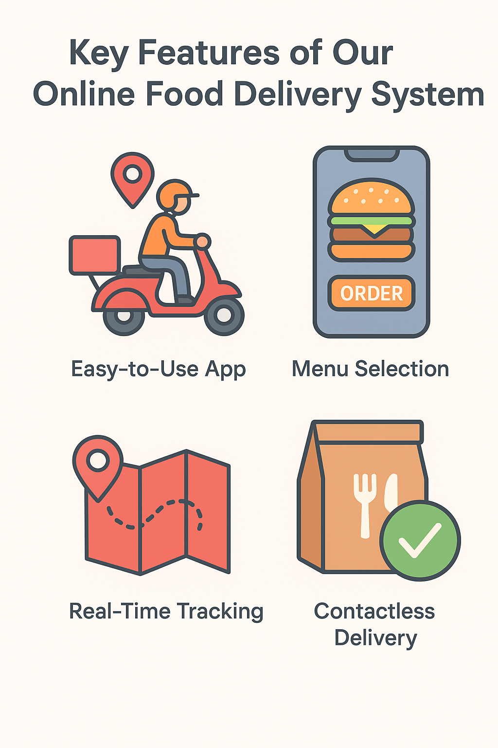 Features of Our Online Food Delivery  System