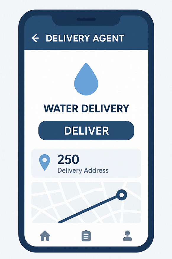 water-delivery agent app