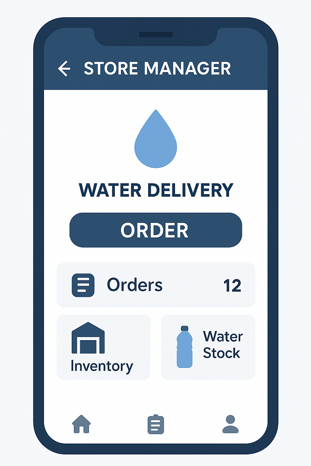 water-delivery store manager app